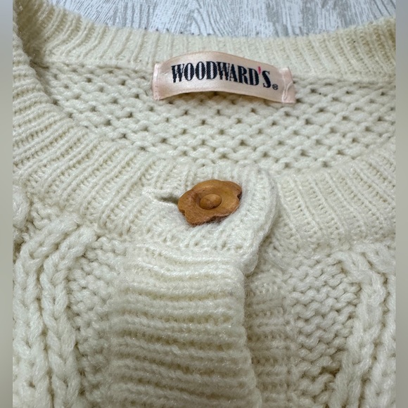 Woodward’s Vintage Oversized Wooden Button Cardigan - Picture 8 of 11